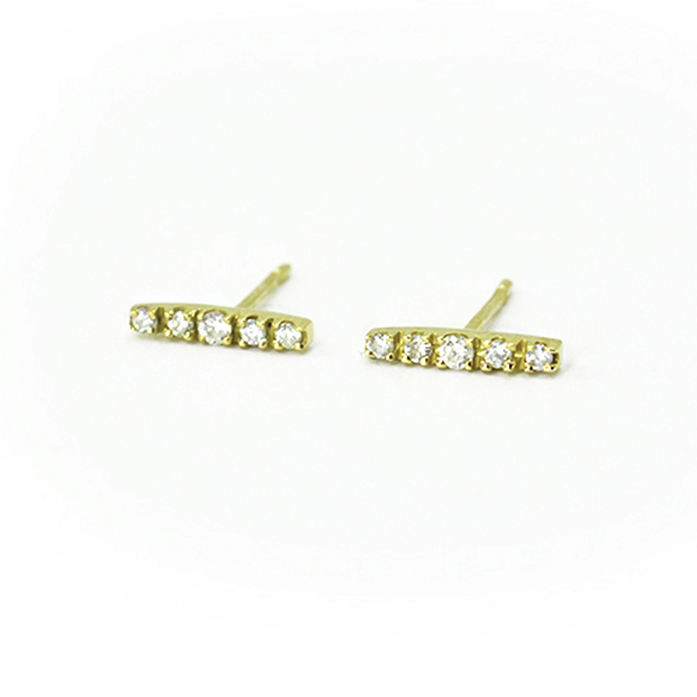 Brinco Eva em Ouro Amarelo 18k com Diamantes