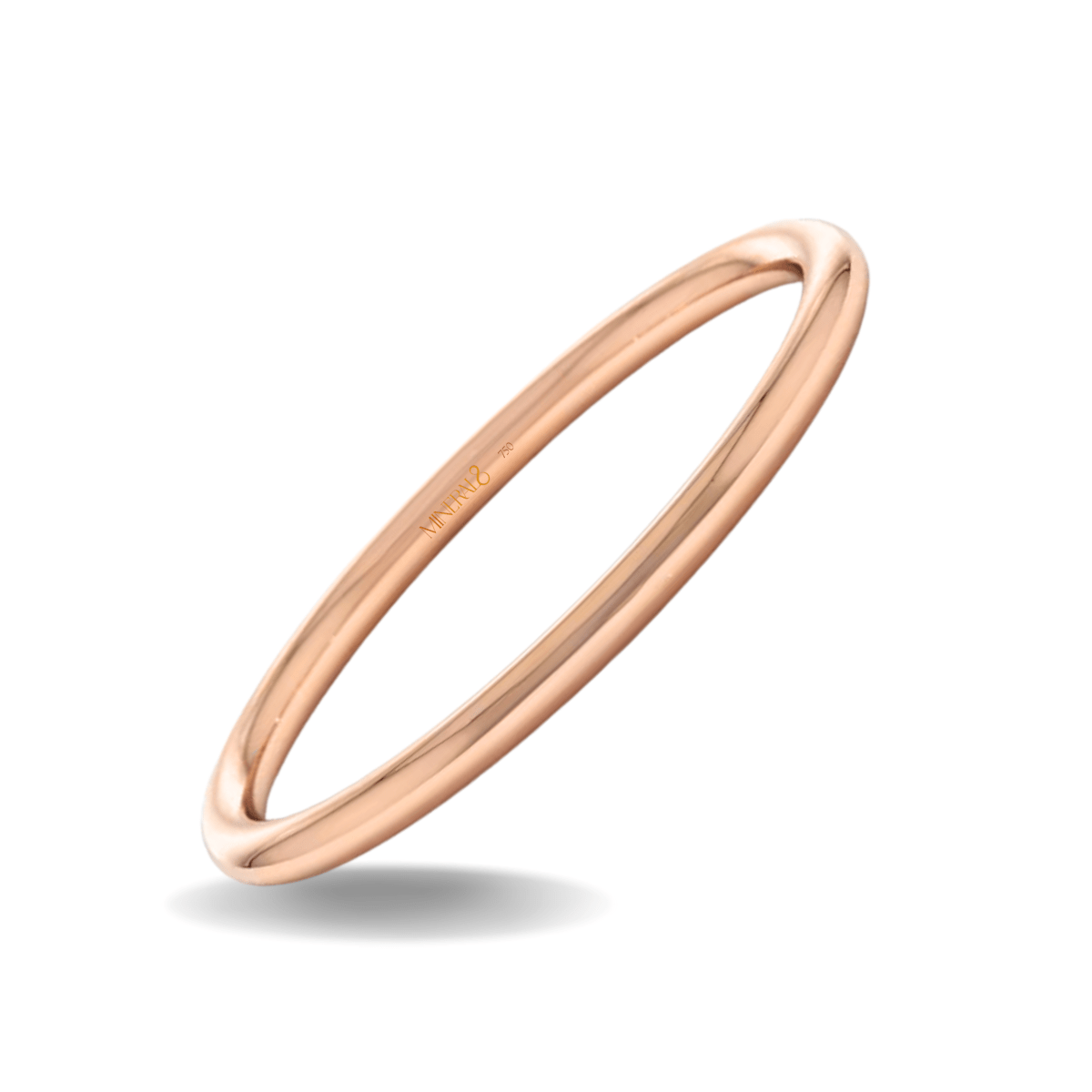 Aliança Santorini em Ouro Rosé 18k