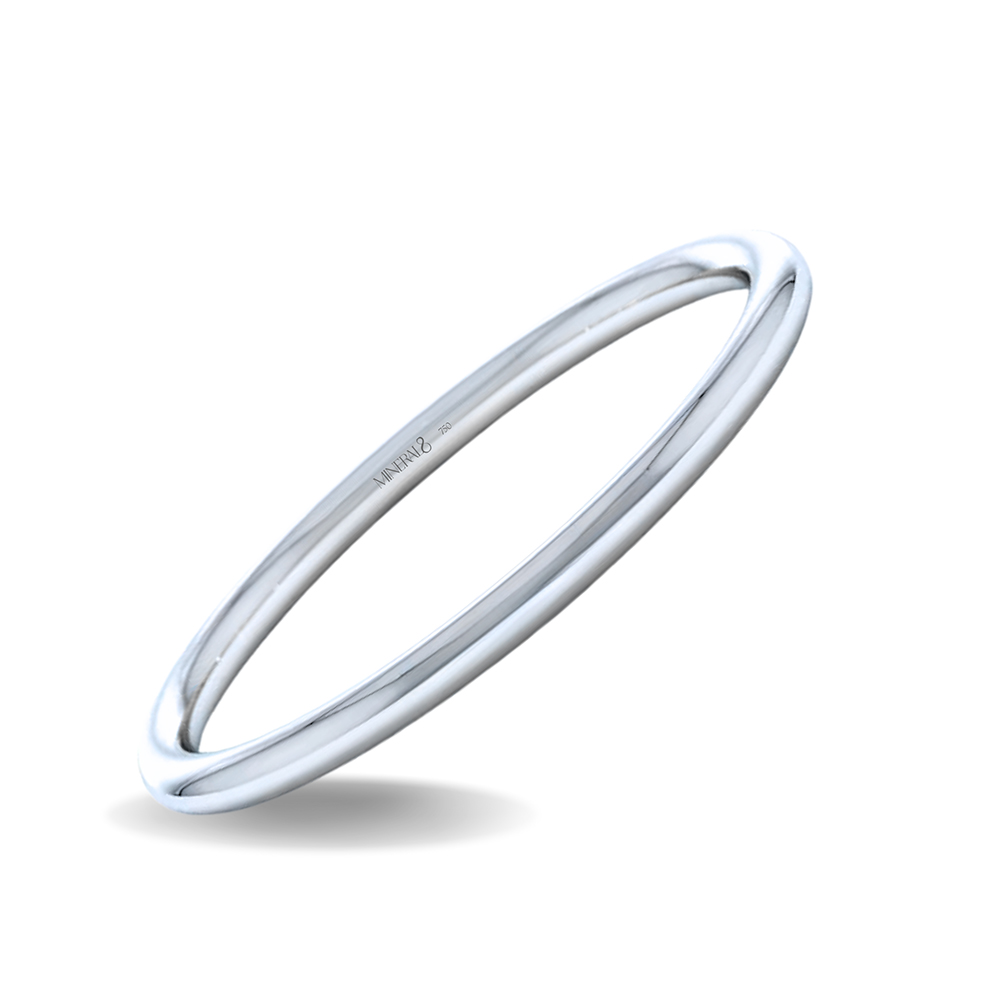 Aliança Santorini em Ouro Branco 18k