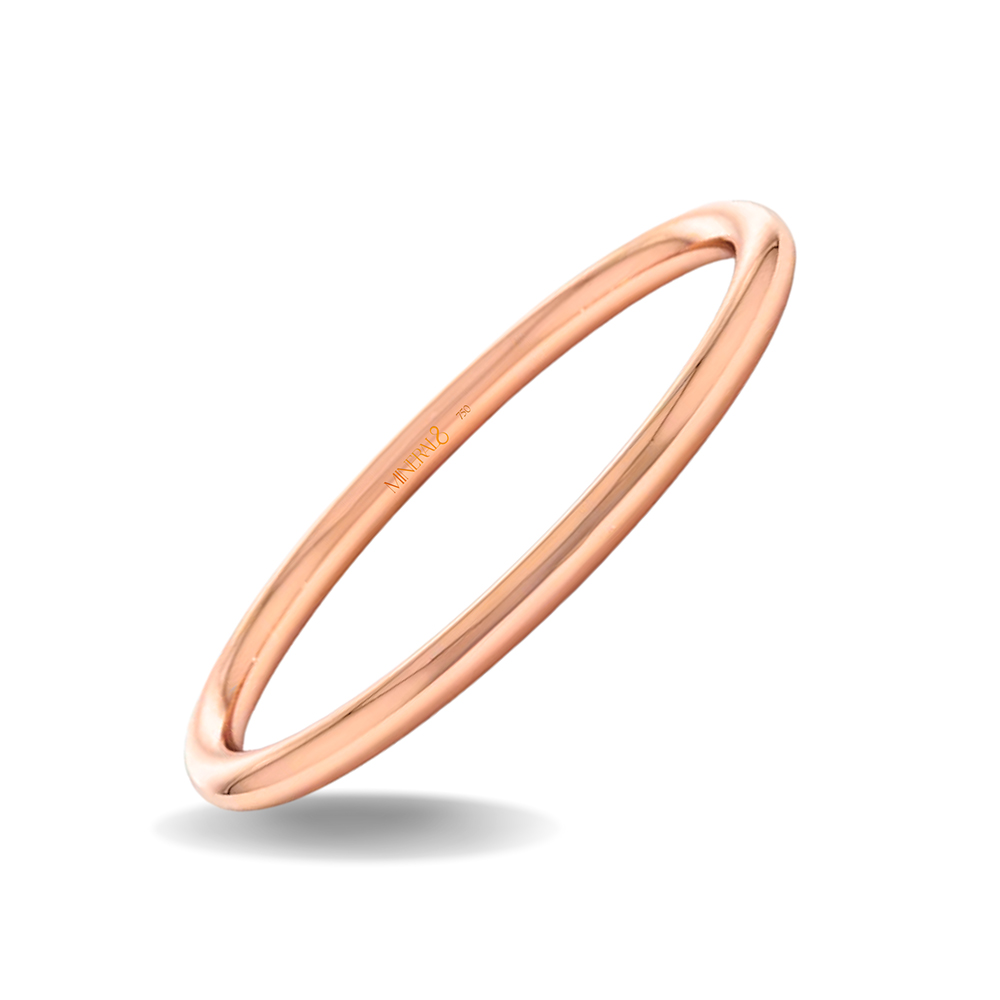 Aliança Bali em Ouro Rosé 18k