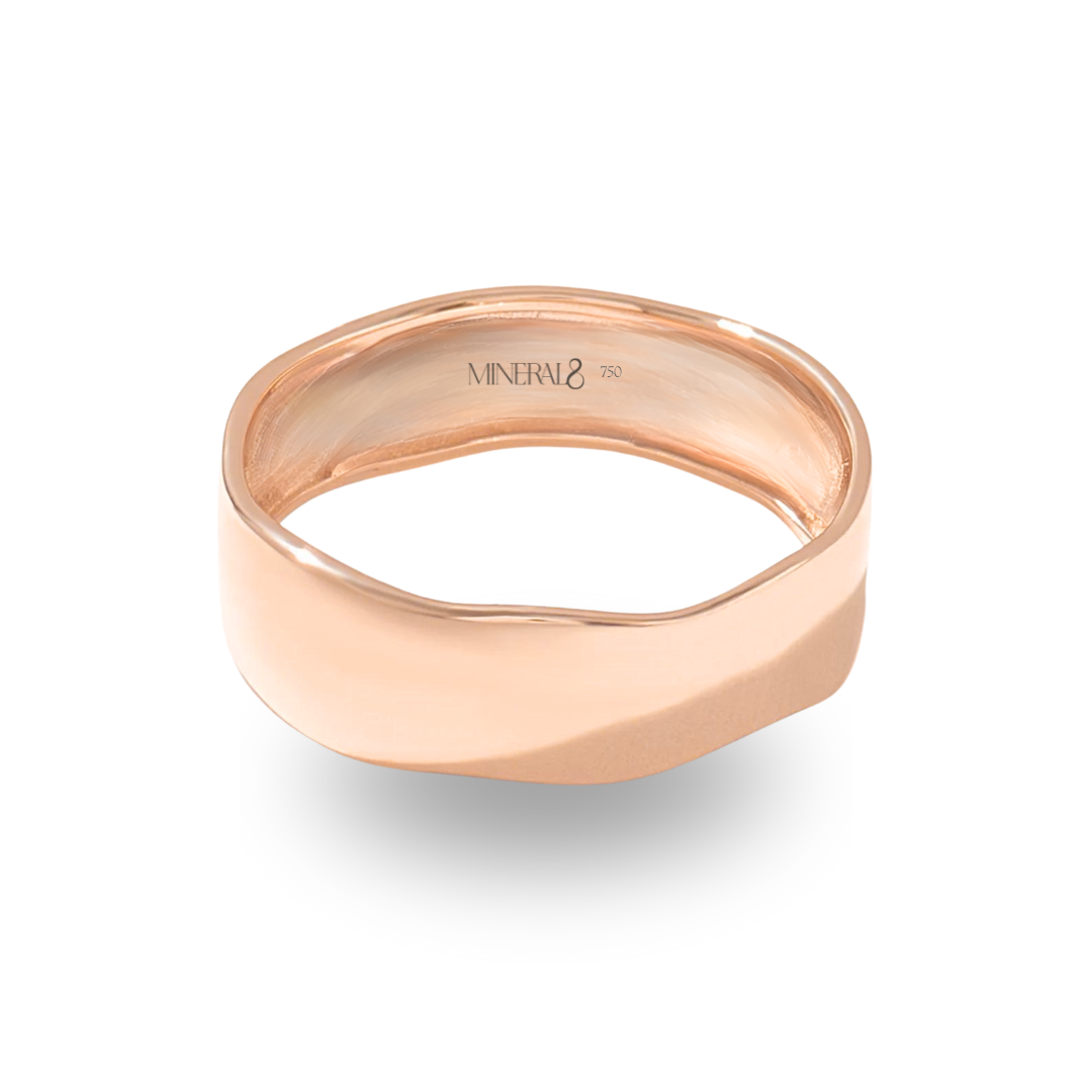 Aliança Malta em Ouro Rosé 18k